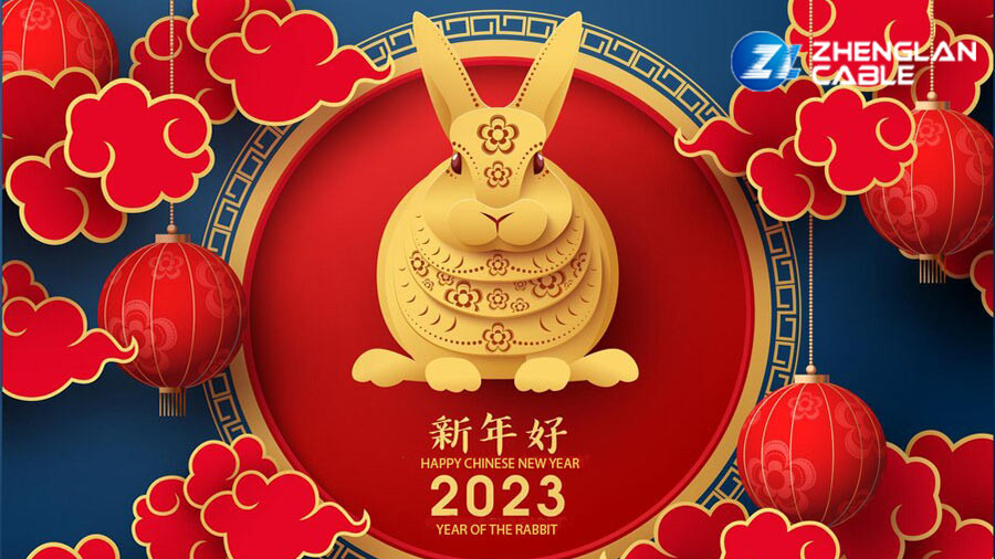 Китайское извещение о праздника фестиваля весны 2023