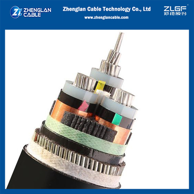 3.6/6(7.2)kv 3x240mm2 AL/SC/XLPE/SC/CTS/PVC/SWA/PVC алюминиевый кабель с бронированным силовым кабелем IEC60502-2