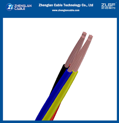 0.6/1KV низковольтные медные изолированные кабели питания из ПВХ 4Core Quadruplex (CV) для IEC 60228; IEC 60227 ((CU/PVC)