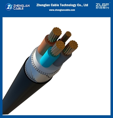 0.6/1KV 4x50mm2 CU/XLPE/PVC/SWA/PVC LV Кабель питания Медный проводник Стальная проволока