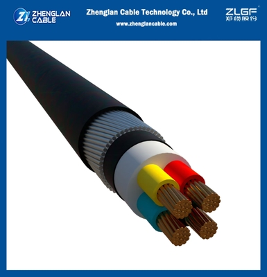 0.6/1kv LV Низкое напряжение SWA бронированный подземный кабель 4x95mm2 CU/XLPE/PVC/SWA/PVC IEC60520-1