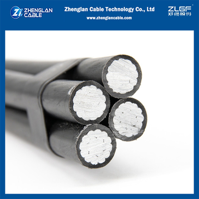 AL/XLPE Quadruplex Overhead Service Cable Аэрокабель, связанный воздушным каналом 4X35MM2