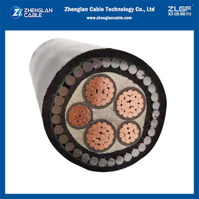 0.6/1kv XLPE Изолированный SWA бронированный кабель 3+2 ядра Cu/xlpe/pvc/swa/pvc 3x25+2x16mm2 IEC60502-1 / IEC60228