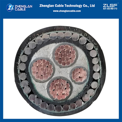 Силовой кабель низкого напряжения 0.6/1 кВ CU/XLPE/PVC/SWA/PVC 3x95+1x50мм2 BS5467