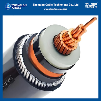 12/20KV CU/SC/XLPE/SC/CTS/AWA/PVC 1x150mm2 Одноядерный мединумовольтный бронированный силовой кабель