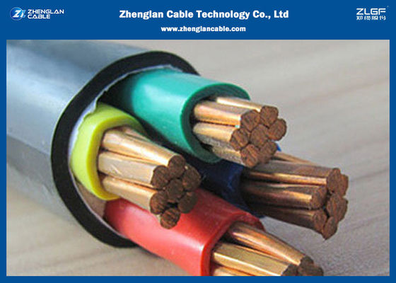 силовой кабель Pvc Xlpe Cu ядра 0.6/1kv 4 Unarmored огнезащитный