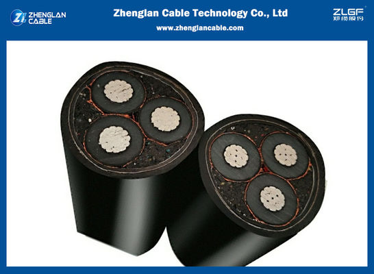3 силовой кабель 3x95mm2 IEC60502-2 силовых кабелей 11kv STA напряжения тока ядра алюминиевый средний Armored