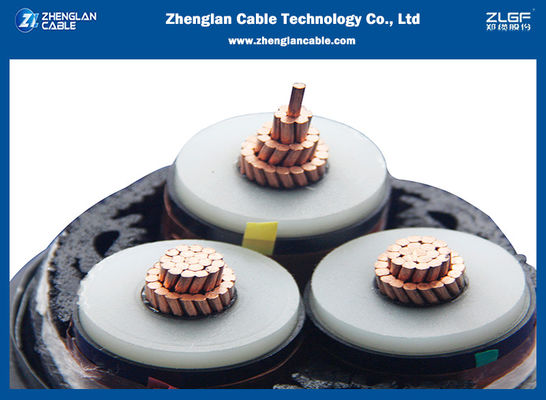 Силовые кабели 26/35KV XLPE 3X240mm2 IEC60502-2 напряжения тока медного или алюминиевого проводника средние